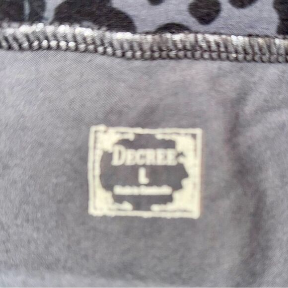 🖤 Decree Y2K Vintage Paisley Leopard Bodycon Mini Skirt Junior’s Size Large 🖤 - Picture 2 of 16